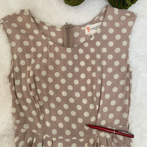 L’ATISTE by Amy Tan Polkadot Fit & Flare Mini Dress - Picture 10 of 11